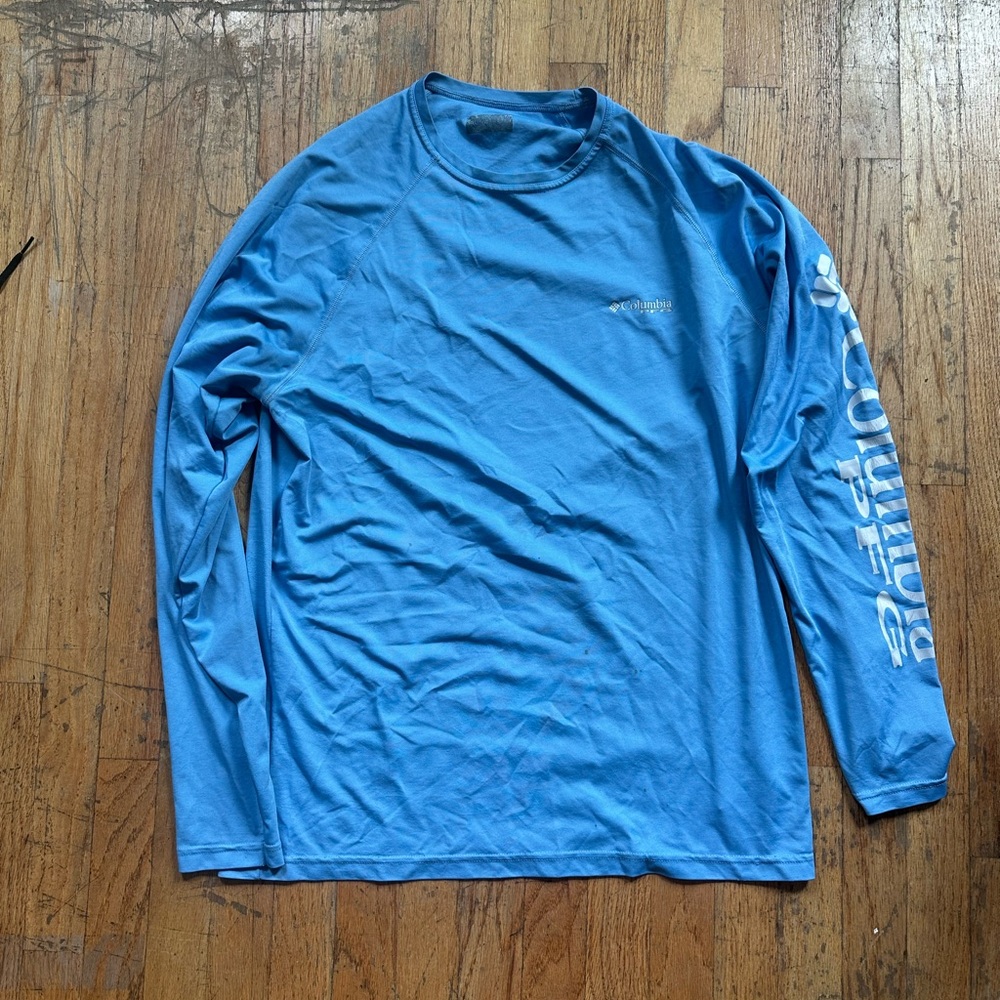 Columbia Men's Vibrant Blue Long Sleeve Tee